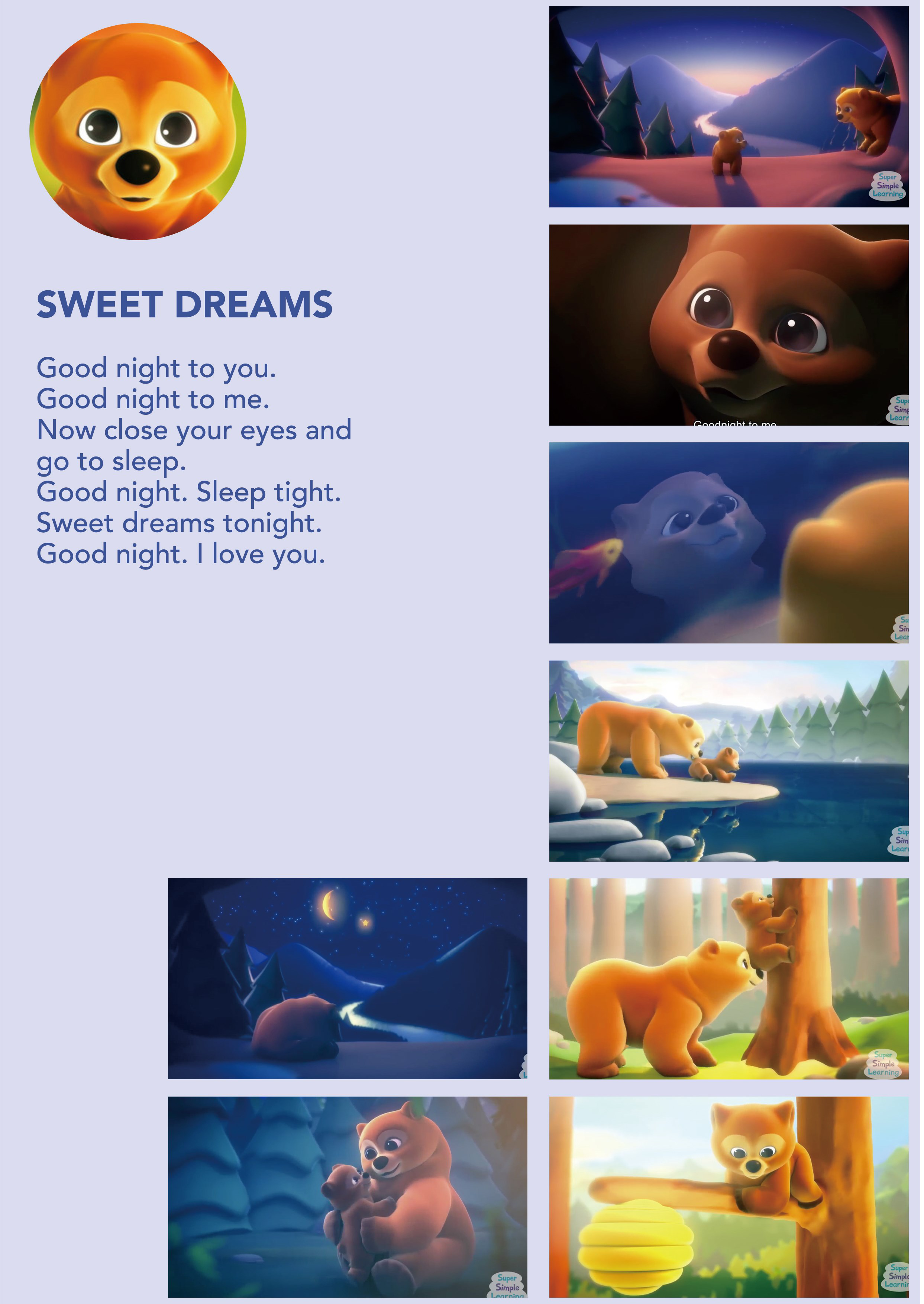 015 Sweet Dreams (Goodnight Song)